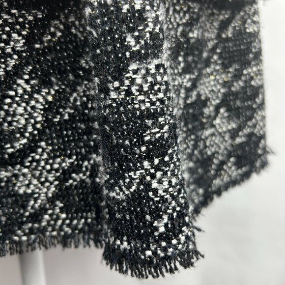 Zara tweed black & white mini skirt preppy chic - Size Small - Picture 4 of 6